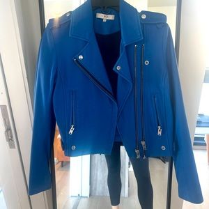 Iro leather coat, cobalt blue, size 40 (M)